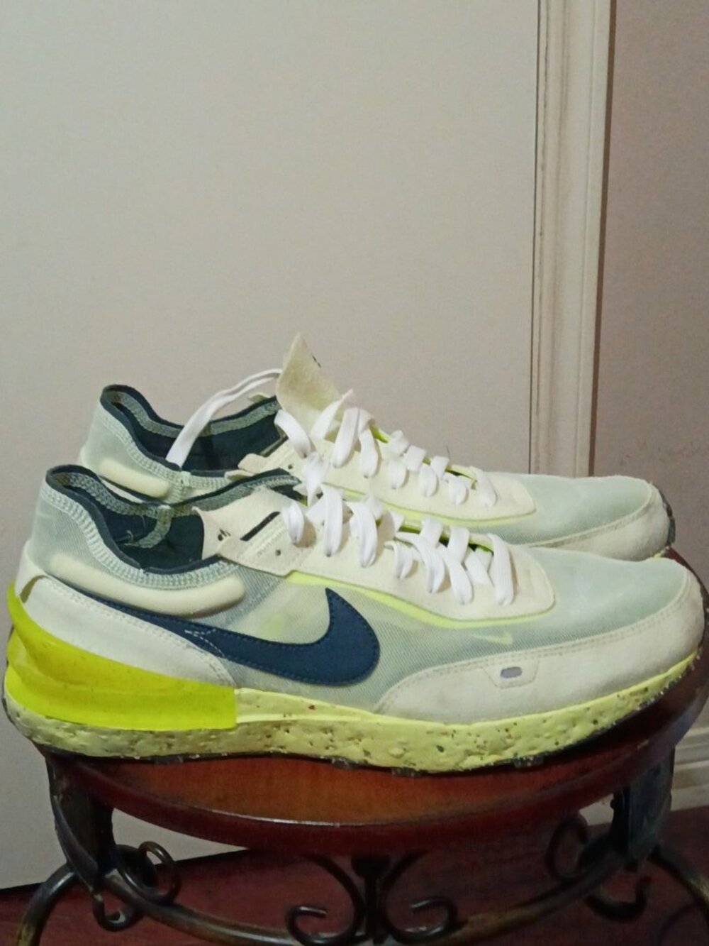 NIKE Waffle One Crate Lime Ice Athletic Shoes Size 13 D2650-300 Men's